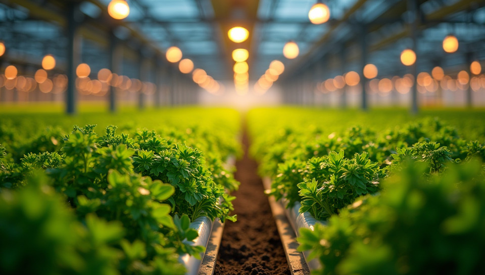 Hydroponics relies on artificial lights