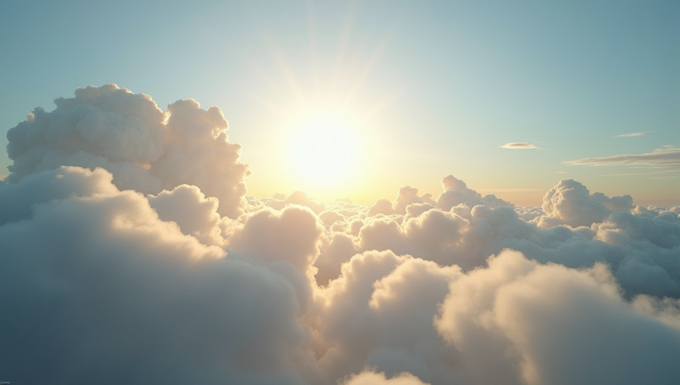 Direct sunlight is limited by cloud cover