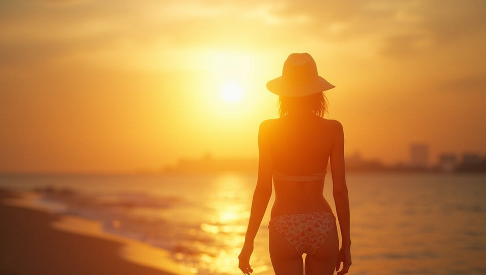 Sunlight increases the risk of skin cancer over time