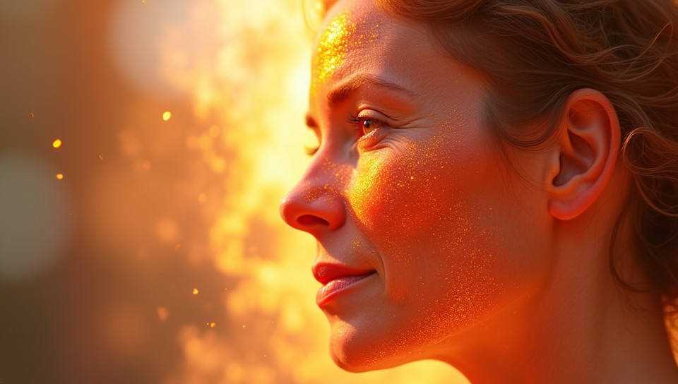 UV radiation causes premature skin aging