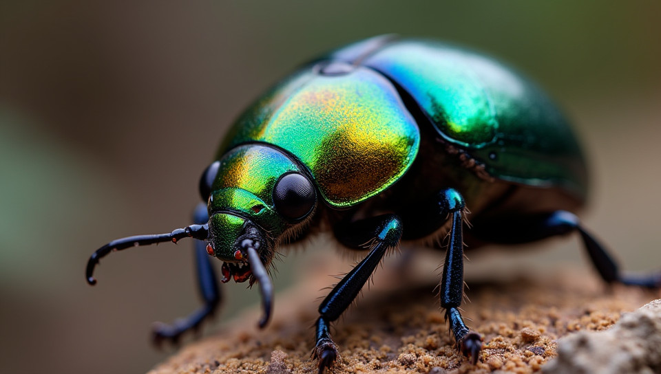 Beetle colors are determined by genetics