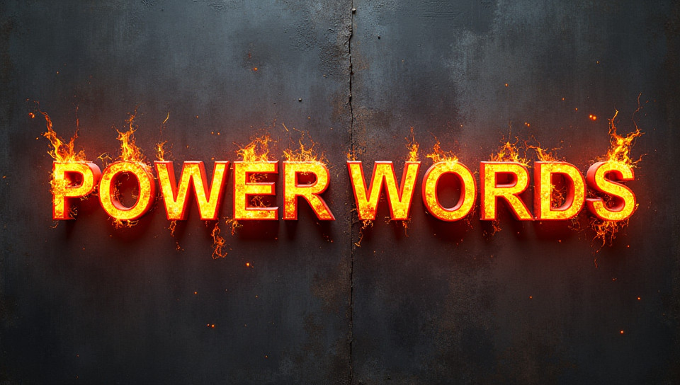 Power words are strong adjectives