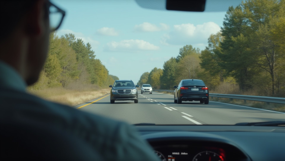 Checking blind spots before changing lanes is essential