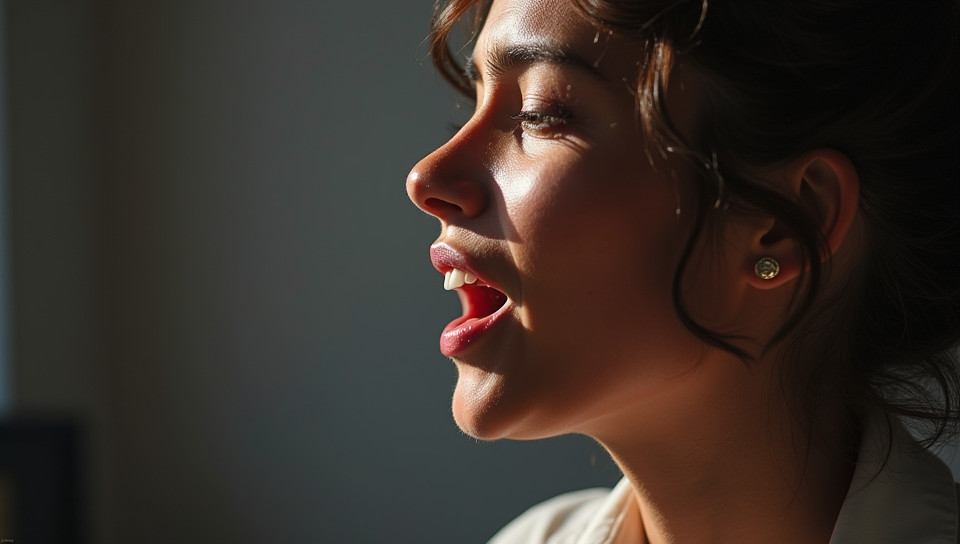 Increased tension causes hoarseness in the voice