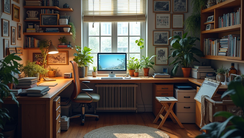 A cluttered workspace hinders mental productivity