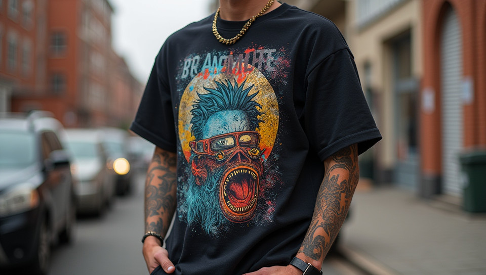 Graphic t-shirts are staples in streetwear outfits