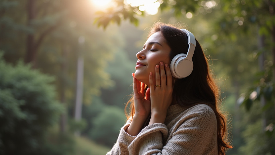 Listening to calming sounds relieves anxiety