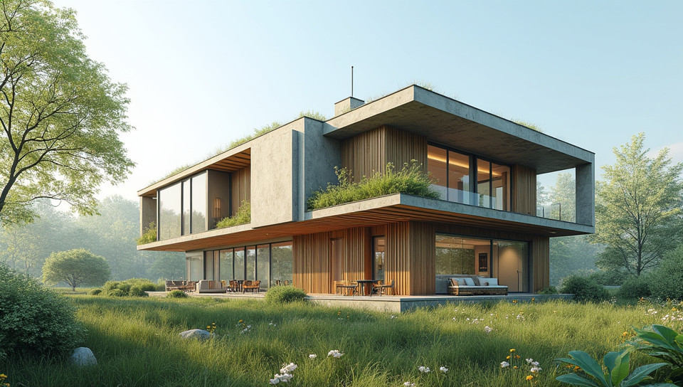 Energy efficiency is a major goal in green building construction