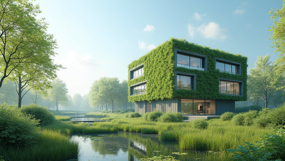 Energy efficiency is a key feature of green buildings