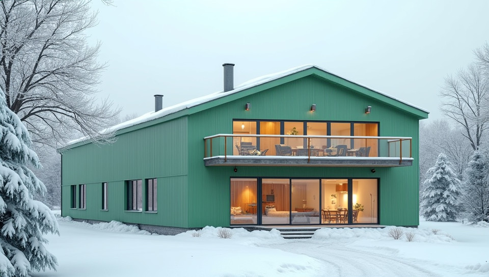 Insulation in green buildings reduces heat loss in winter