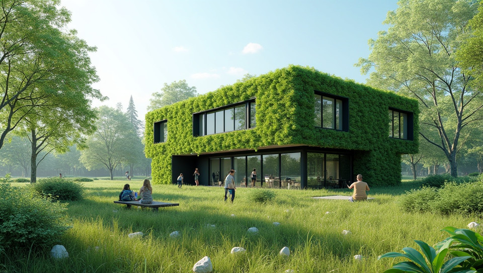 Recycled materials are used in green buildings