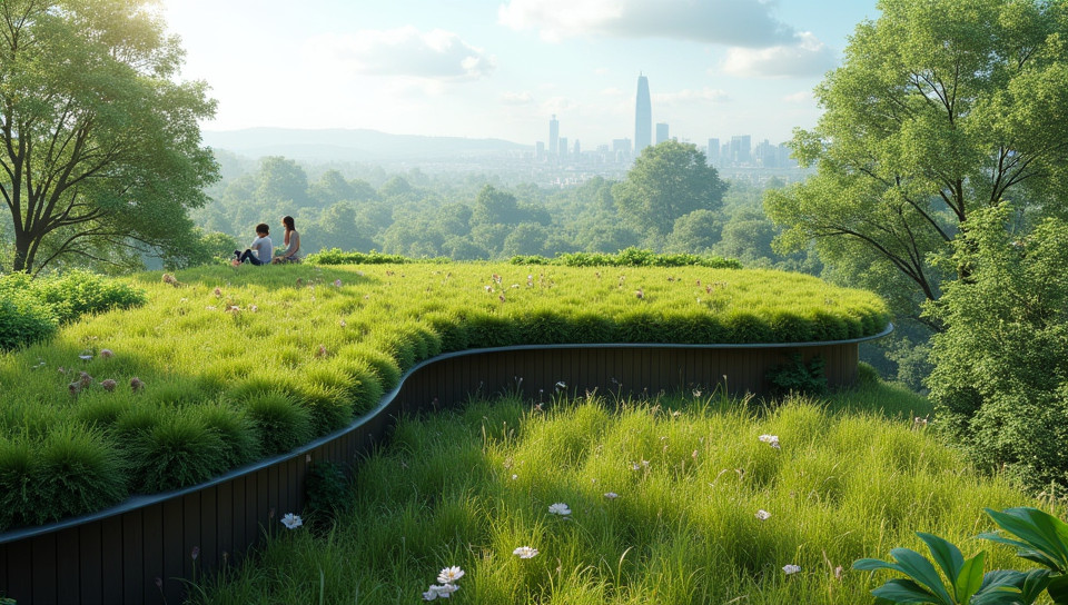 Green roofs provide insulation and help wildlife