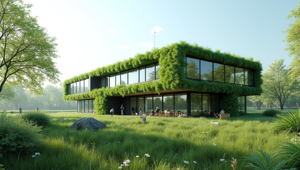 Most modern green structures are powered by renewable energy systems