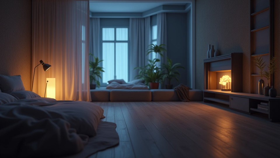 Smart lighting responds to voice commands and schedules