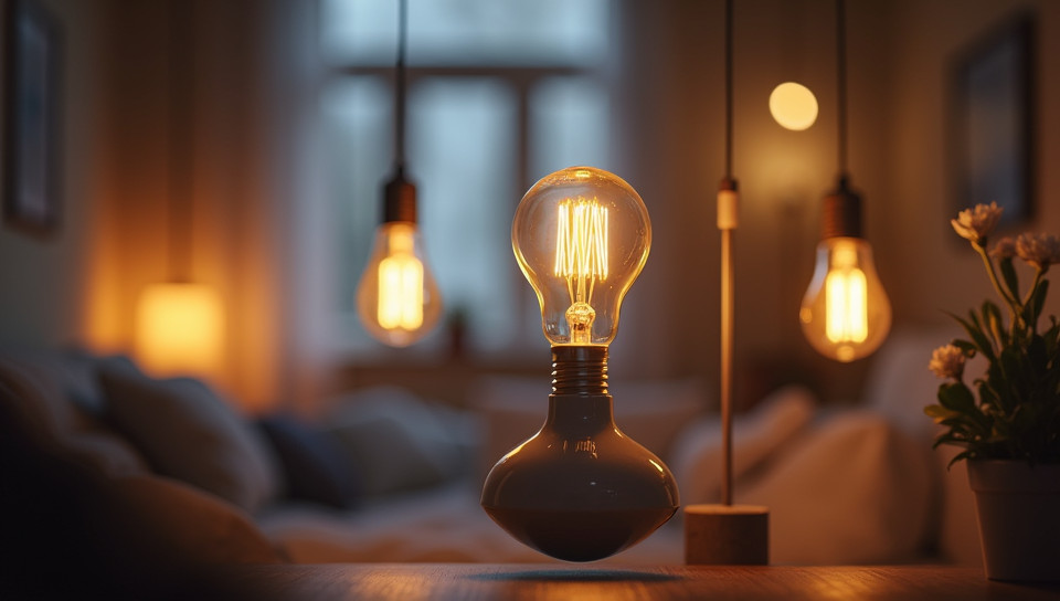 LED bulbs are used in smart home lighting