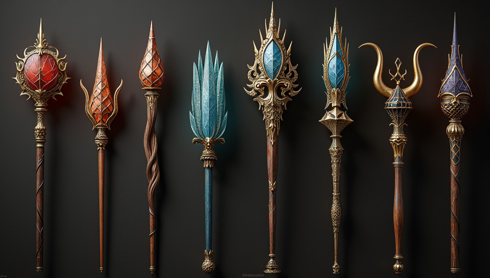 Decorative wands are popular among fantasy collectors