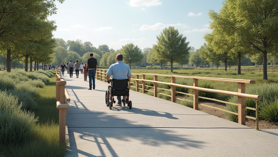 Ramp designs can hinder the progress of people using mobility aids