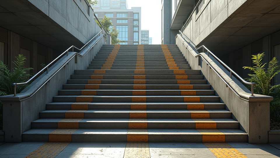 Stairs become more accessible with raised markers