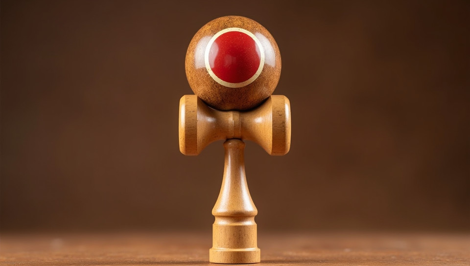 Kendama is a traditional Japanese toy made of wood