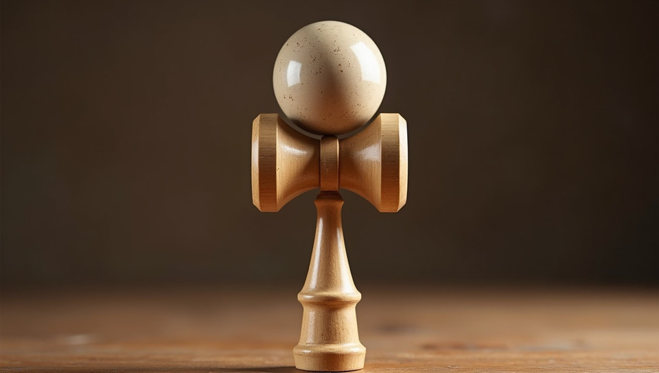 The objective of playing kendama is to balance the ball