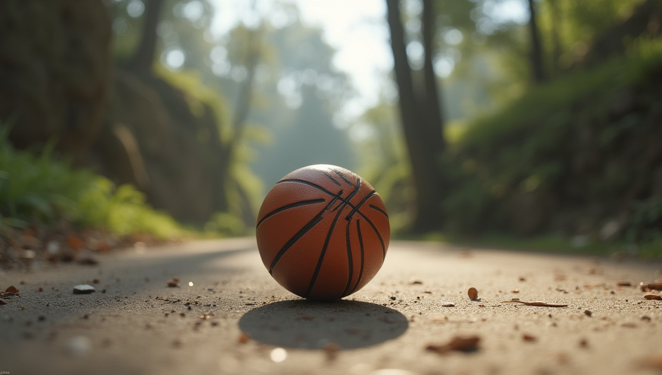 Balancing a ball requires focus and precise movements