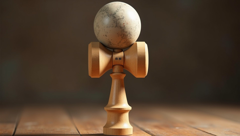 Balancing the ball is kendama's ultimate challenge