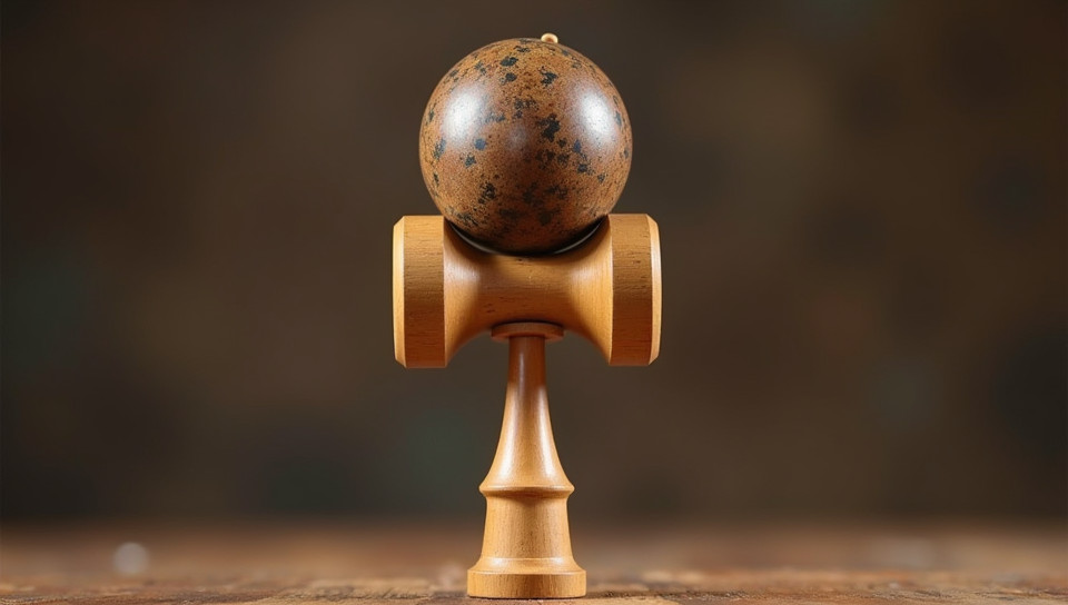 Kendama practice requires a calm and focused mental state