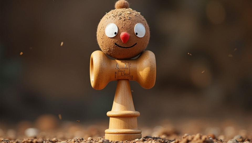 Playing regularly helps master a Kendama