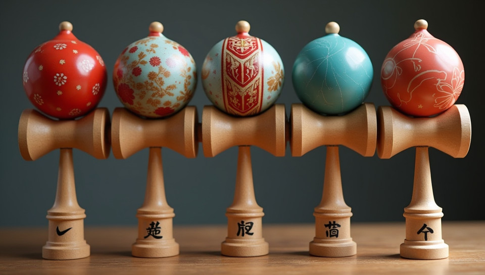 Kendamas come in various shapes and sizes