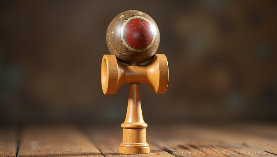 Kendama players need mental preparation before throwing