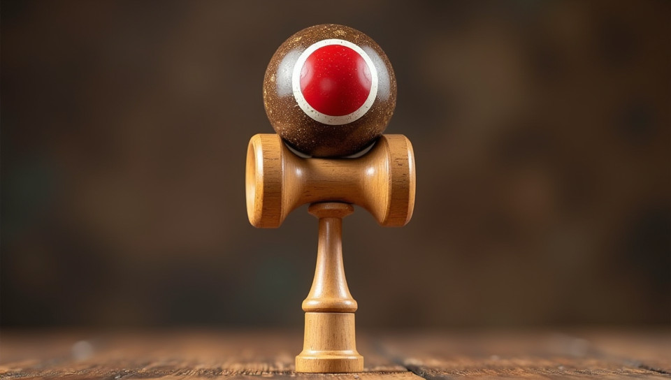 Kendama skills develop through practice and training