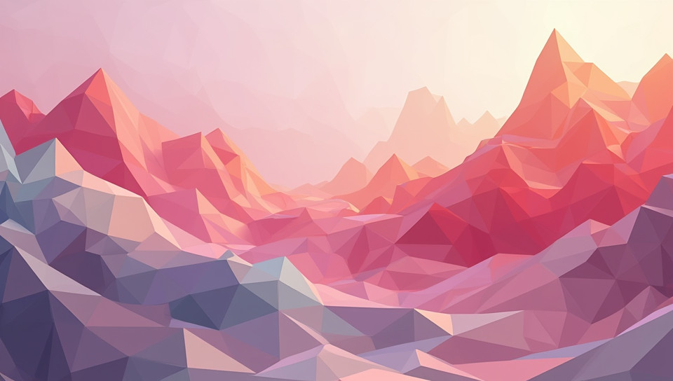 Low poly art uses simplified shapes