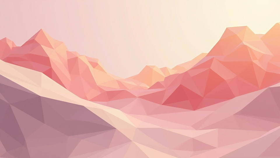 Simple shapes create a minimalist look in low poly art