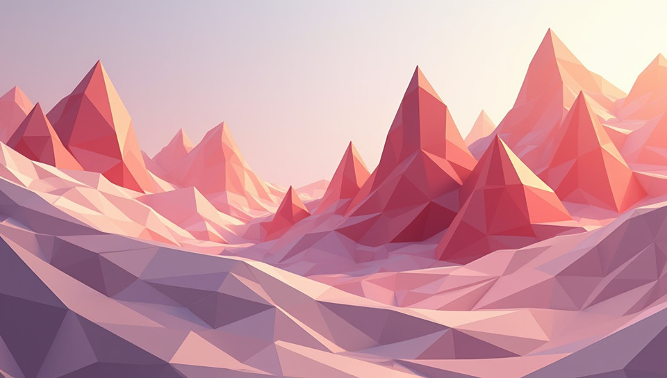 Low poly art has a distinctive, simple look