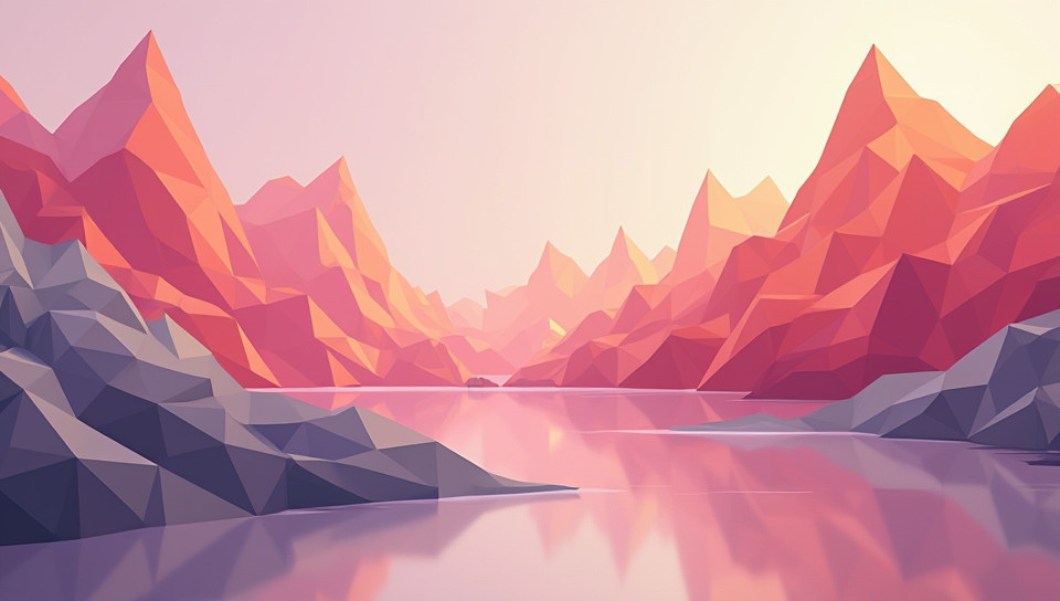 Low poly art is unique because of its minimalist aesthetic