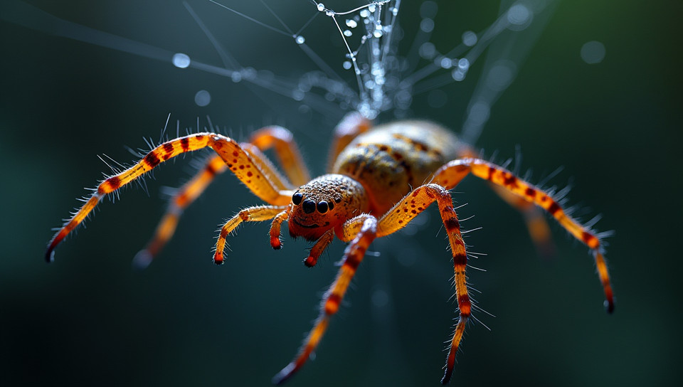 Spiders produce silk through complex biological processes