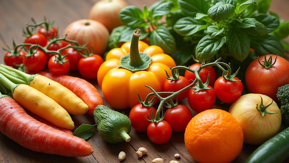 Fruits and vegetables provide essential nutrients