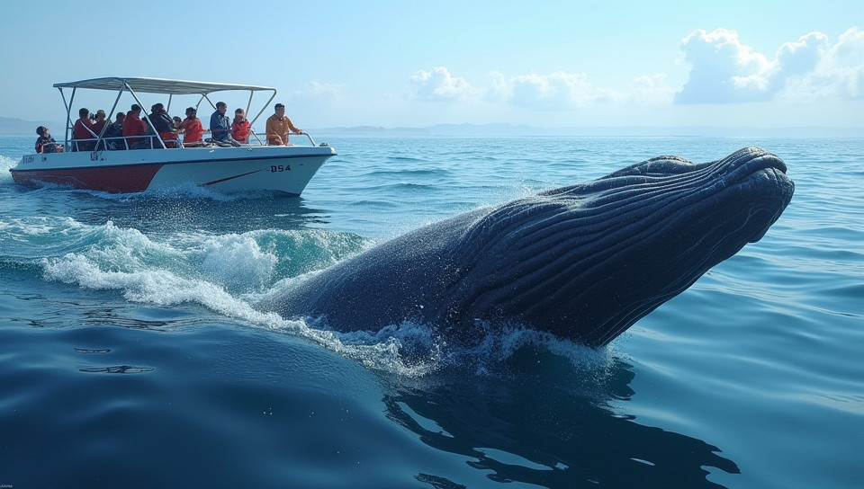 Tourists disrupt whale habitats during whale watching trips