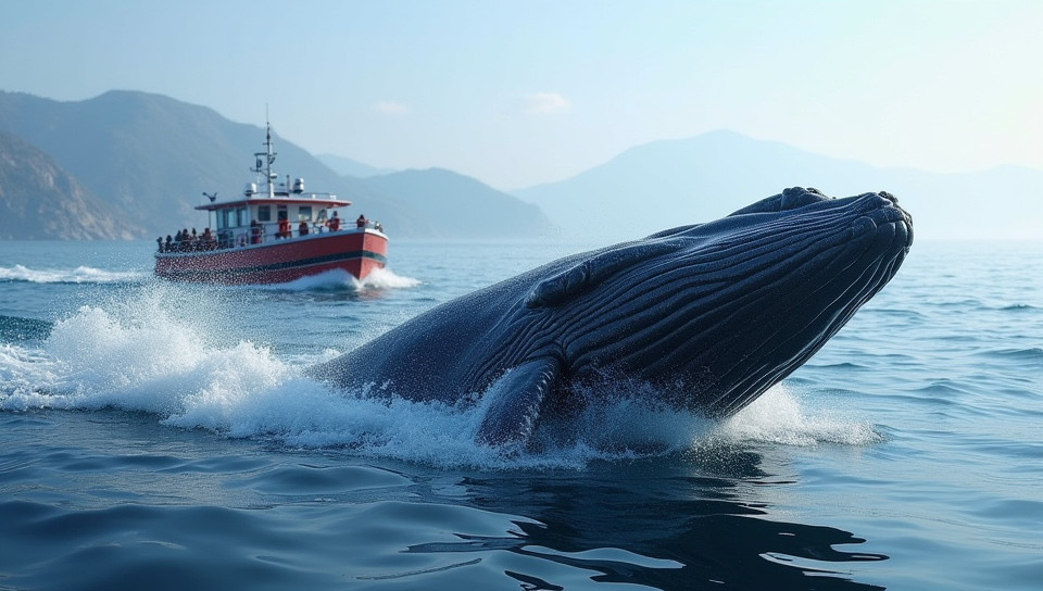 Whale watching tours depart early