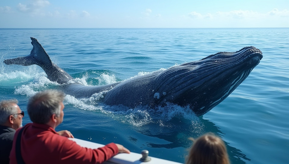 Whale watching tours teach people about whale behavior