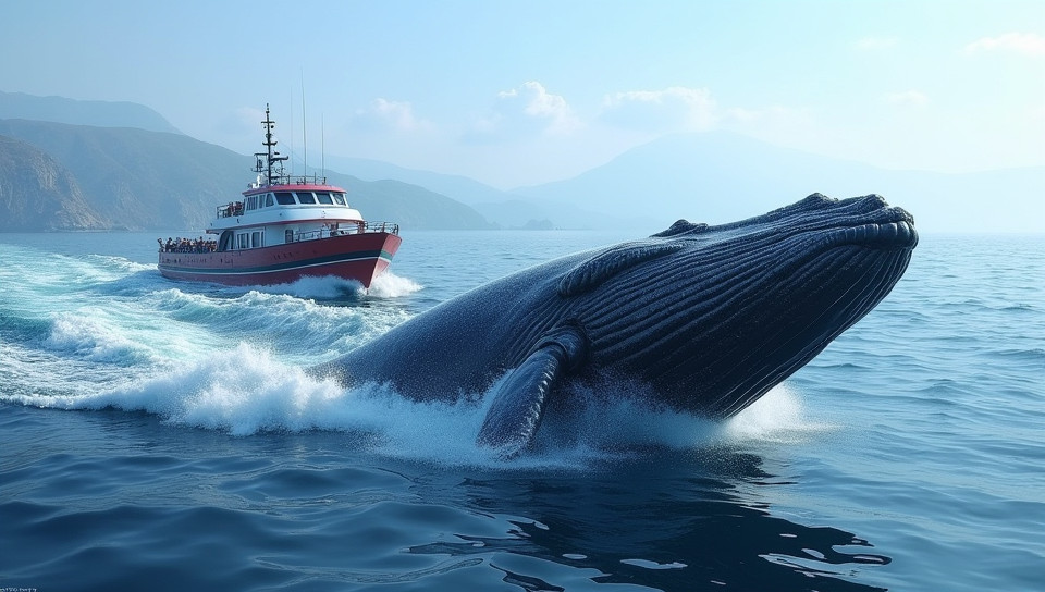 Whale watching vessels must follow strict environmental guidelines