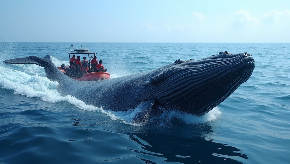 Whale watching requires expensive equipment