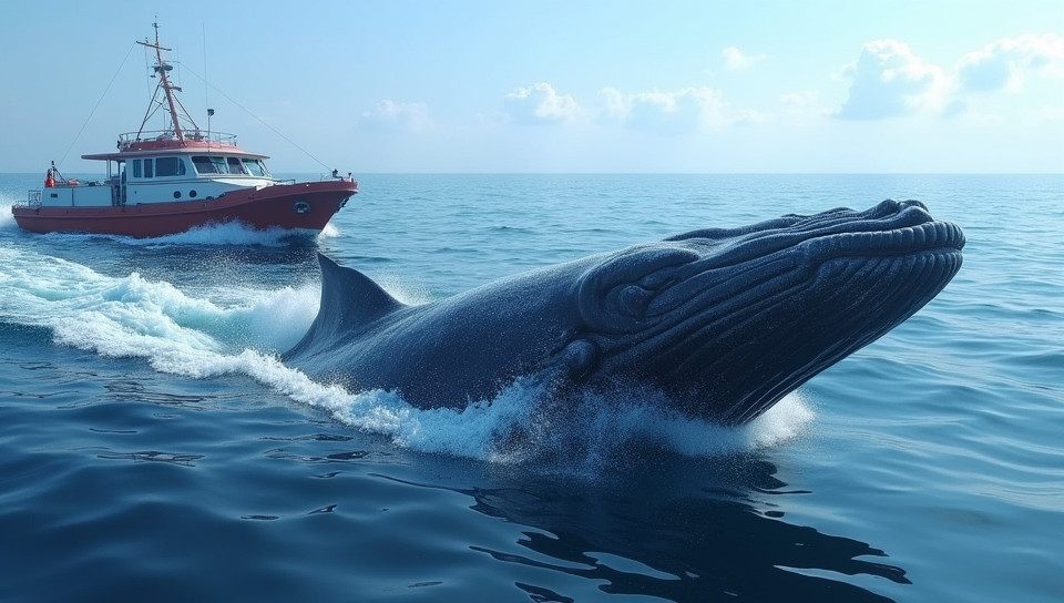 Minimizing vessel noise is crucial for a whale watch