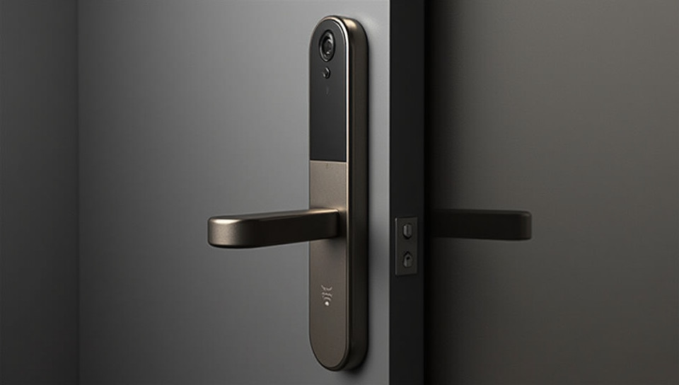 A smart lock allows entry without a key