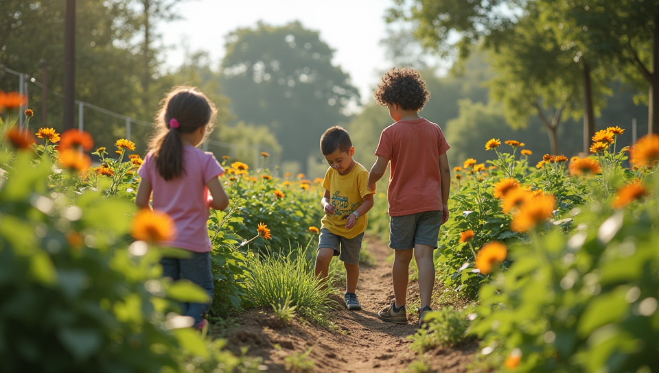 Community gardens offer educational programs for kids