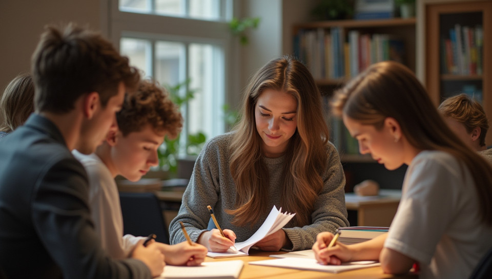 Students use downloaded course literature in class