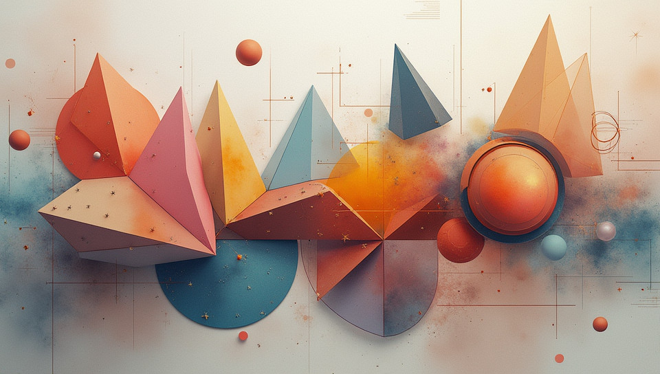 Geometry deals with the properties and relationships of shapes