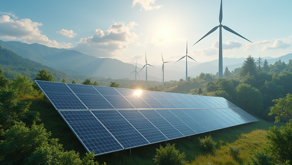 Renewable energy sources reduce reliance on fossil fuels