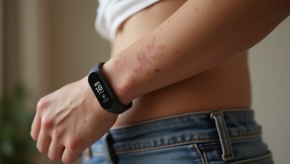 Wearable fitness trackers can cause skin irritation in some users