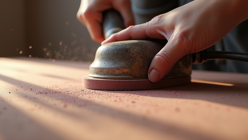 Sandpaper helps smooth out rough edges and surfaces